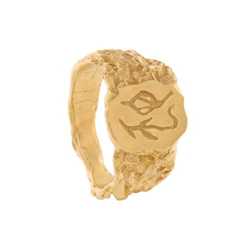 Gold signet ring