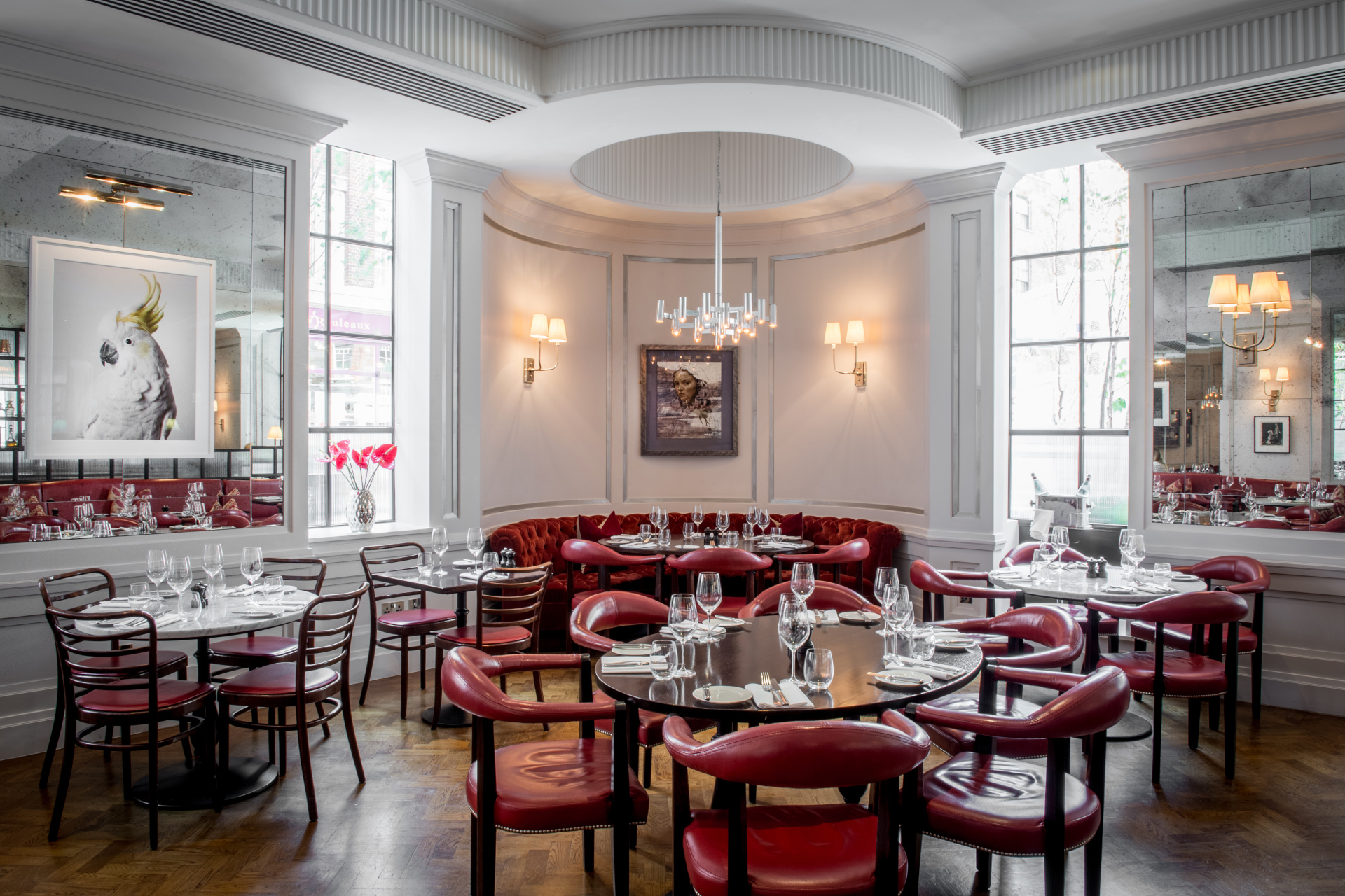 Dining room at The Marylebone Hotel