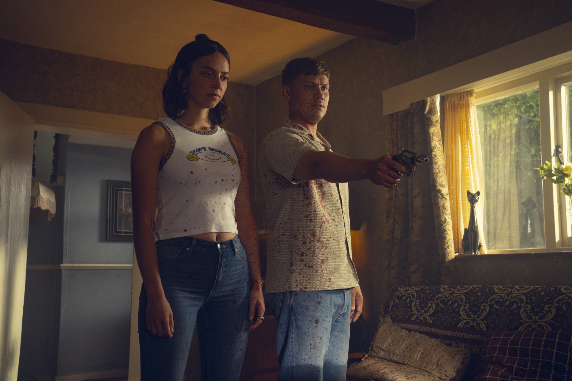 Maeve Courtier-Lilley & Jon Pointing in Run Away