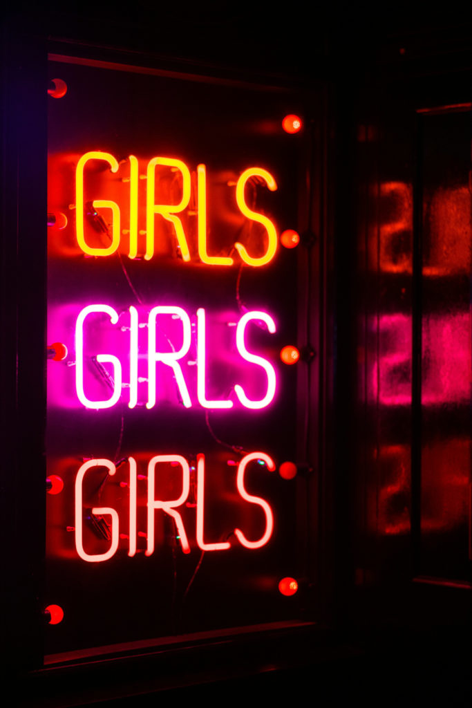 Neon light spelling 'girls' | Galentine's Gifts 2025