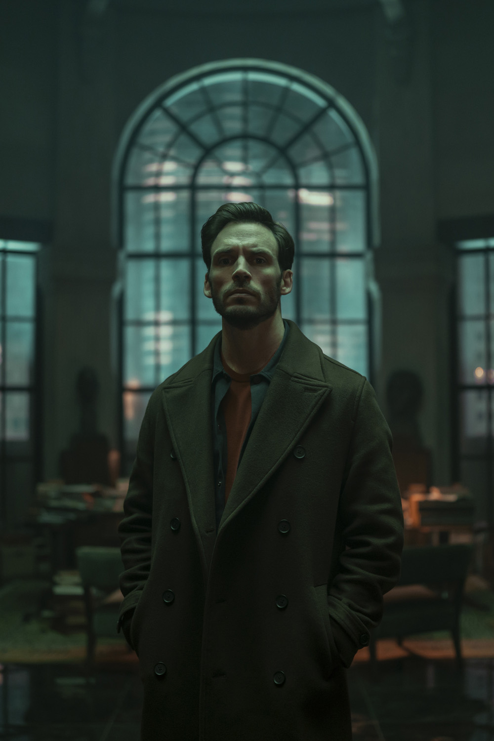 Sam Claflin as Joel Lazarus in Harlan Coben’s Lazarus
