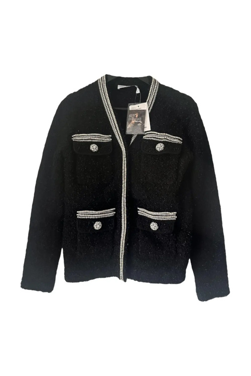 Black cardigan