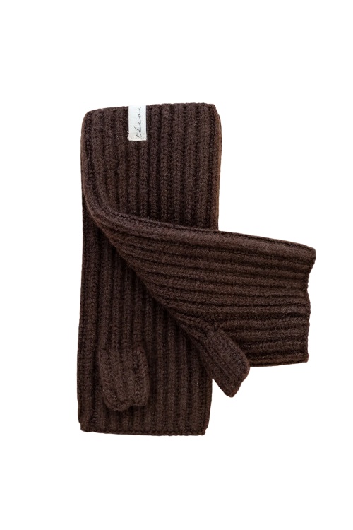 Brown wrist warmers