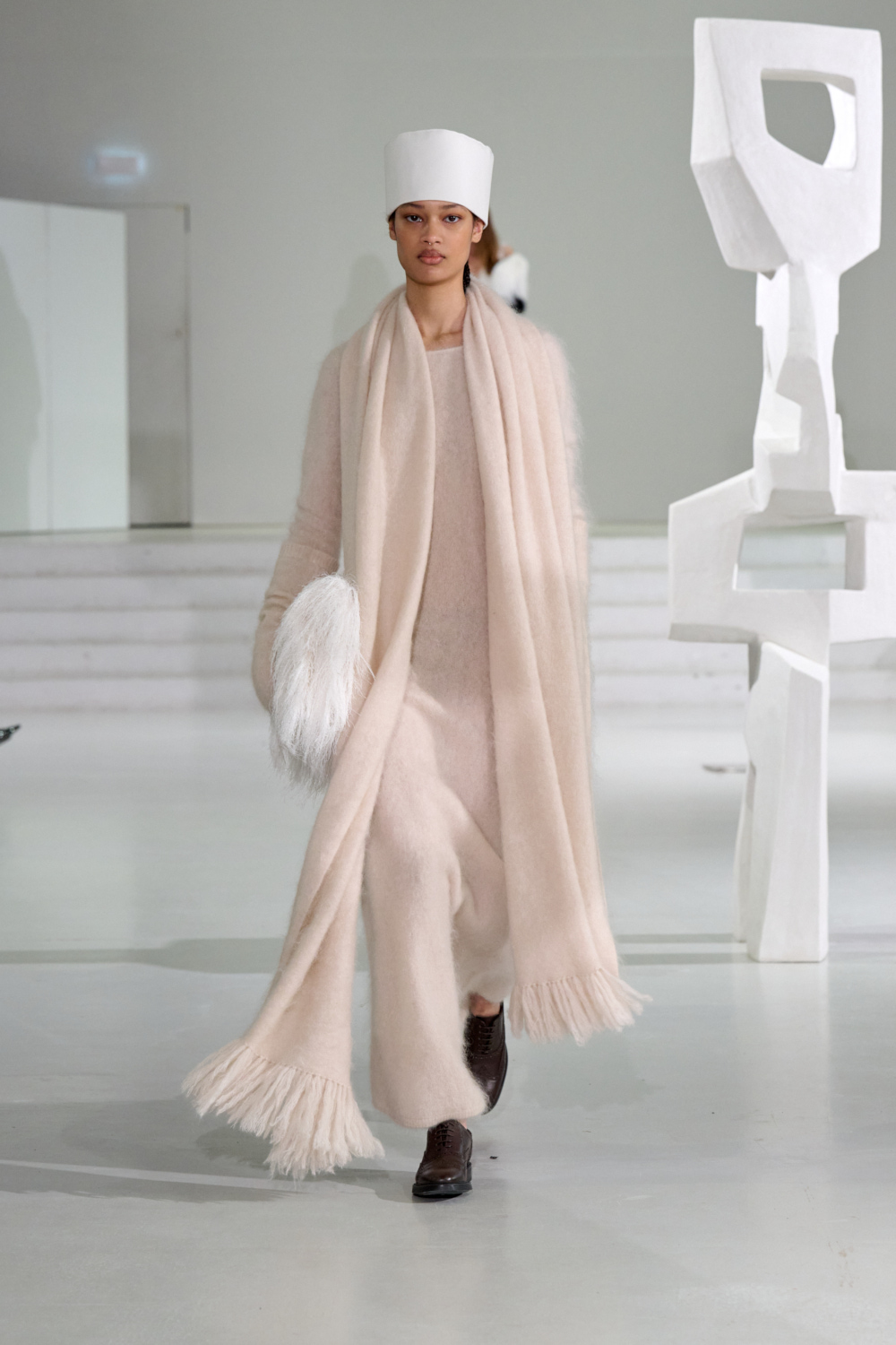 Model on runway