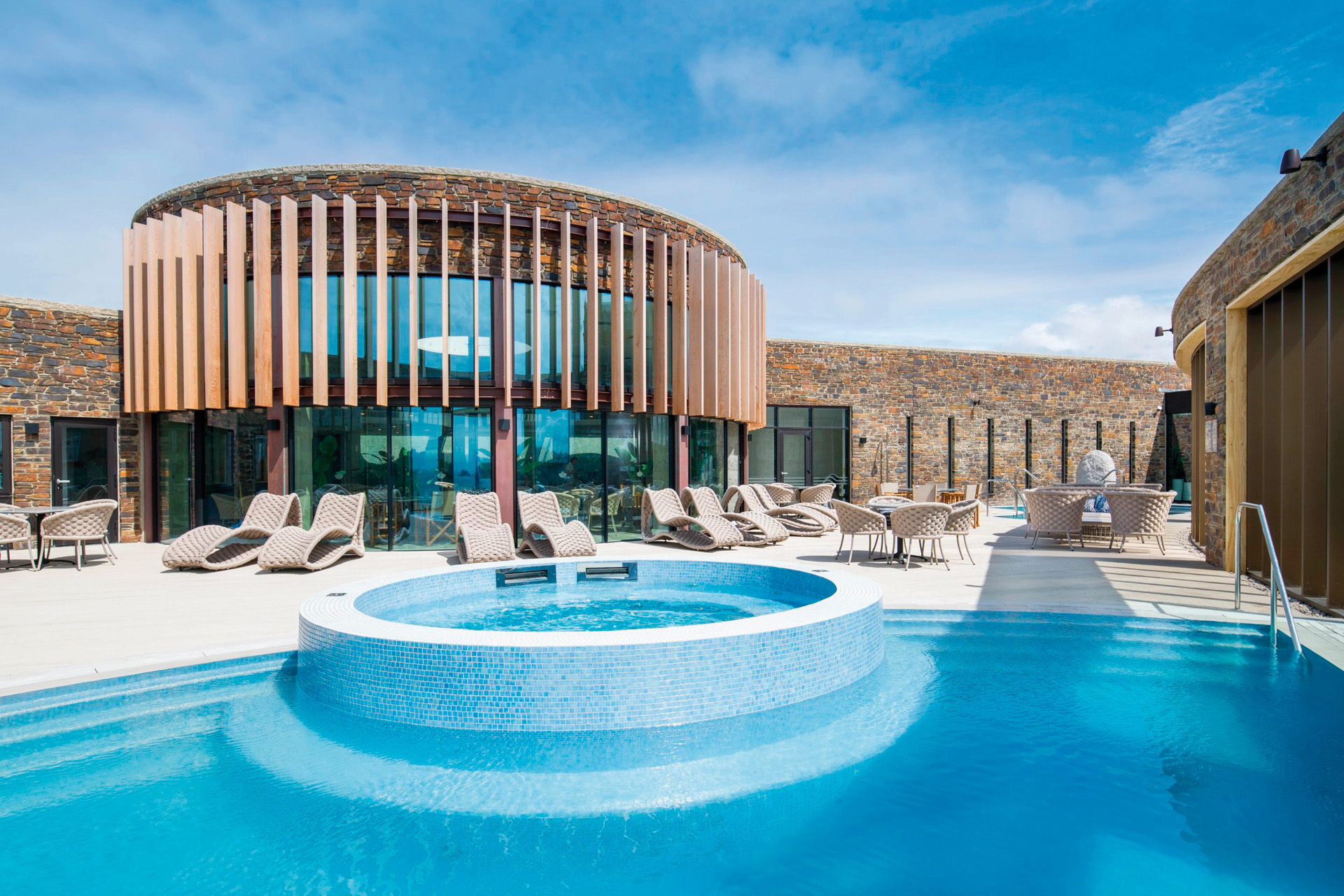 The wellness spa at The Headland hotel