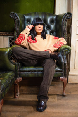 Claudia Winkleman in Traitors breakfast outfit
