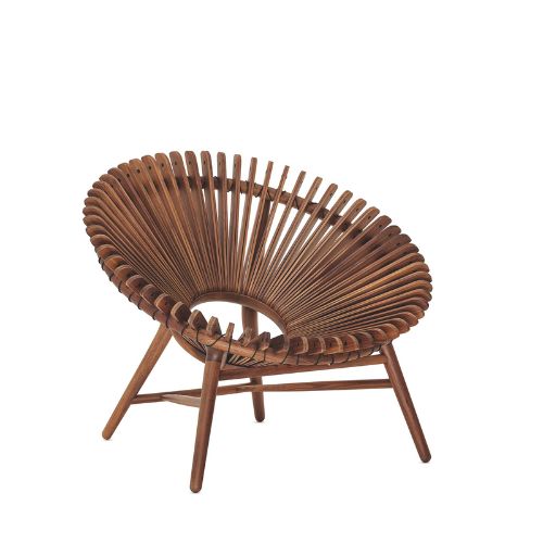 Circular wooden chair
