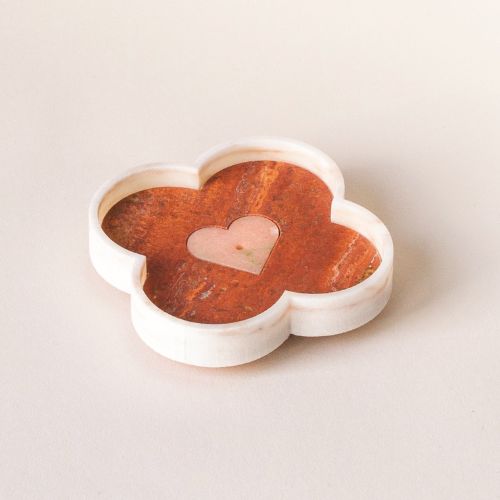 Heart shaped incense holder