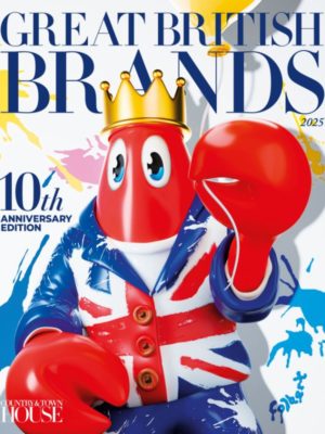 Great British Brands cover featuring a Philip Colbert illustration of a lobster wearing a union jack suit