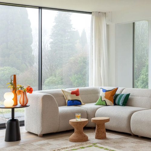 Lilli Left Hand Curved Corner Sofa