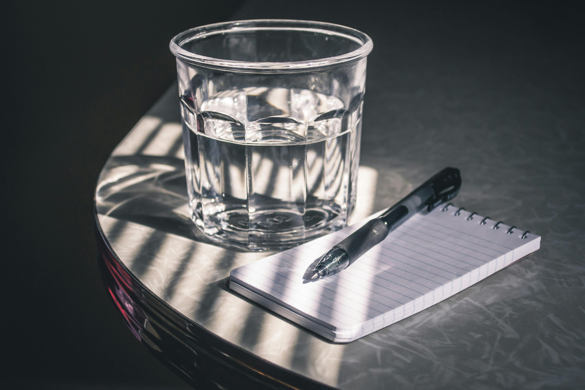 Glass of water