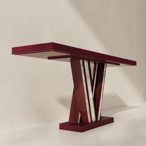 Art Deco wooden console table