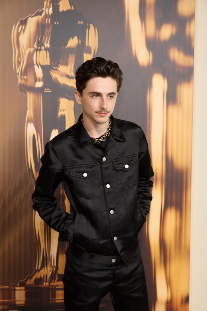 Timothee Chalamet at the 97th Oscars Nominees dinner at the Academy Museum of Motion Pictures on Tuesday, February 25, 2025.