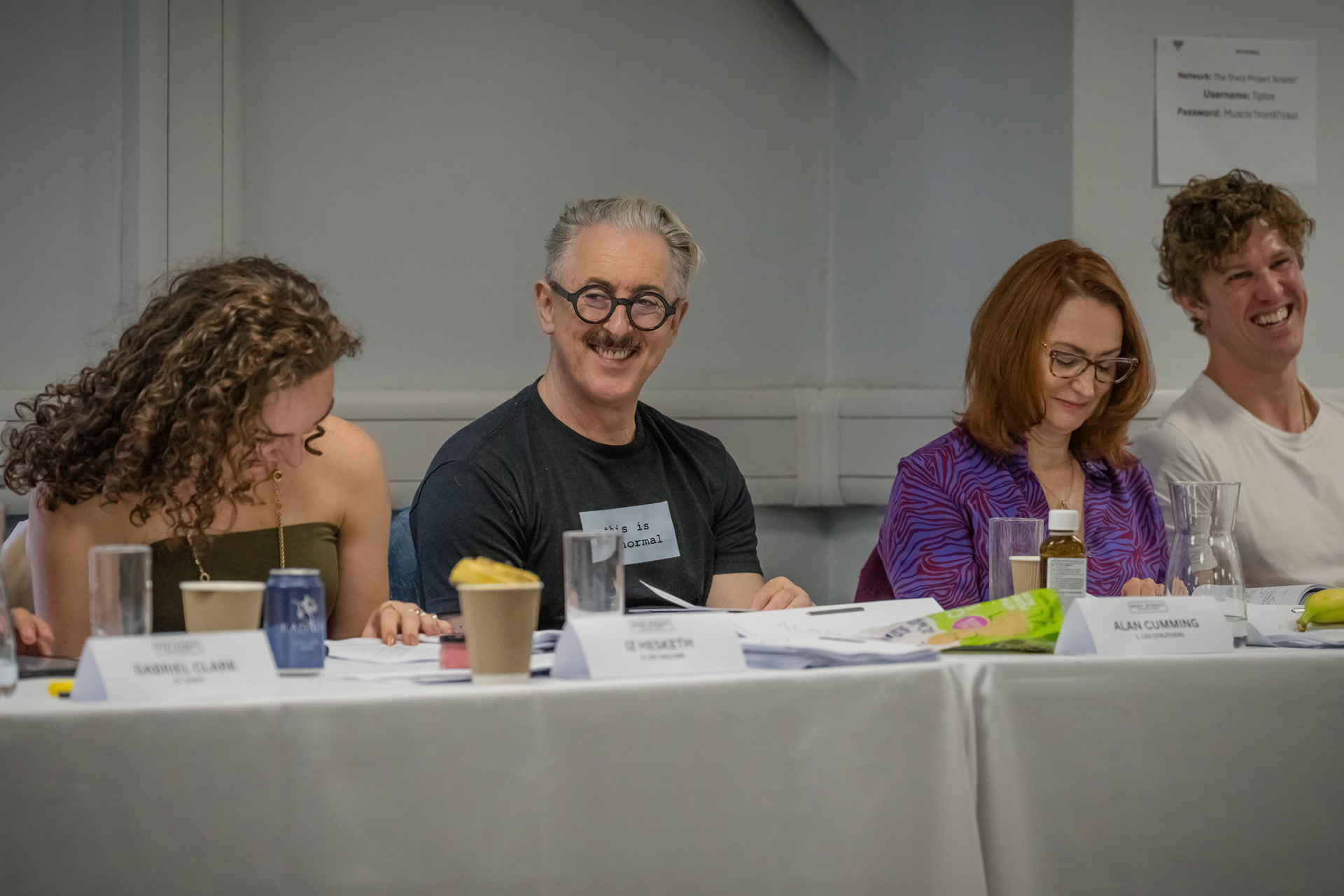 Tip Toe cast at the readthrough