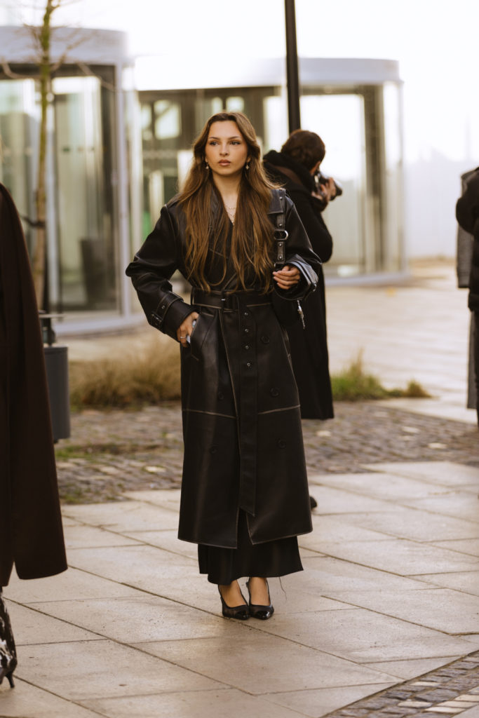 Woman with marquise layers