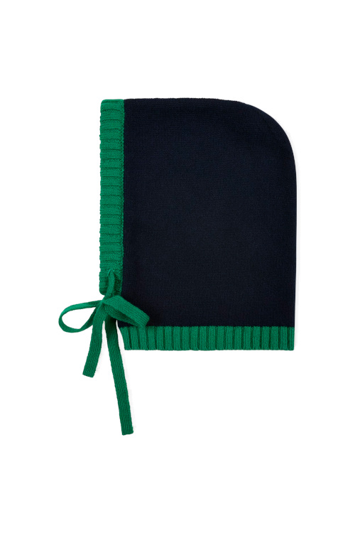 Black and green bonnet