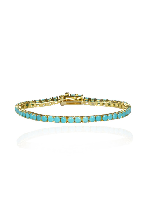 Blue tennis bracelet