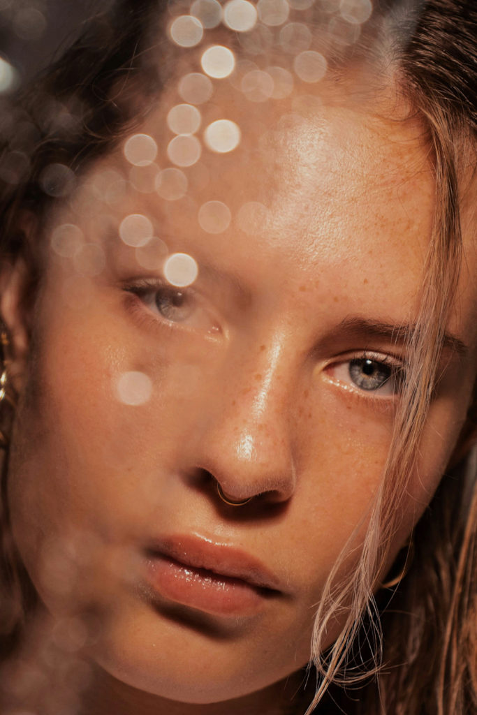 Close up of woman's face | facial steamers