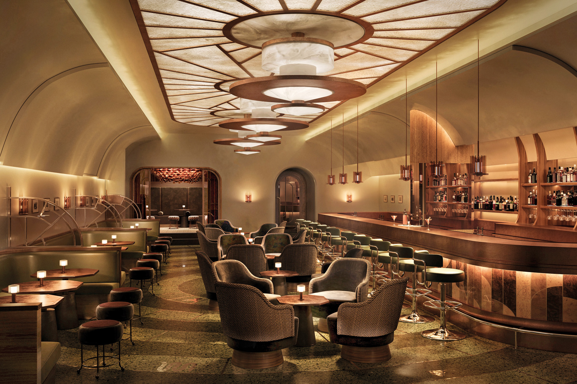The Gambit bar at new London hotel The Newman