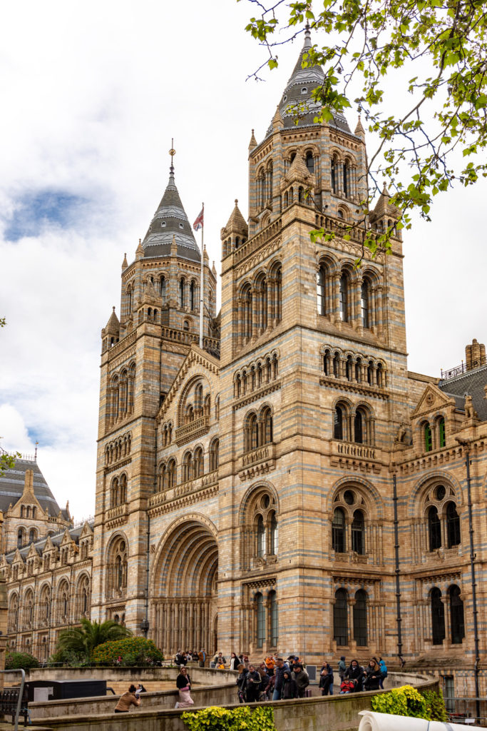 Natural History museum building in London