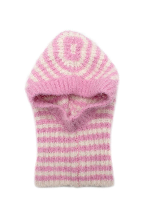 Pink stripe balaclava