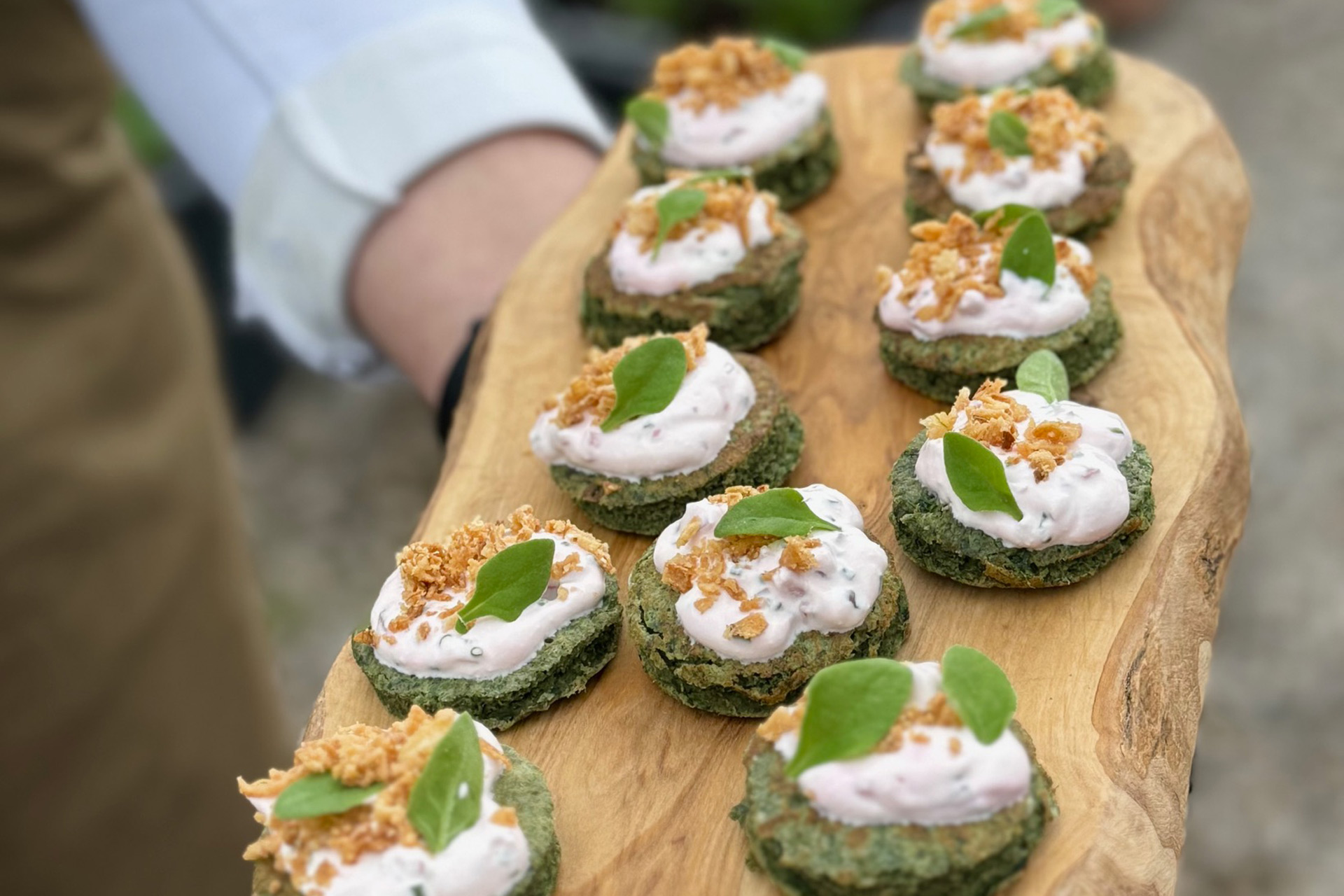 Tray of canapes