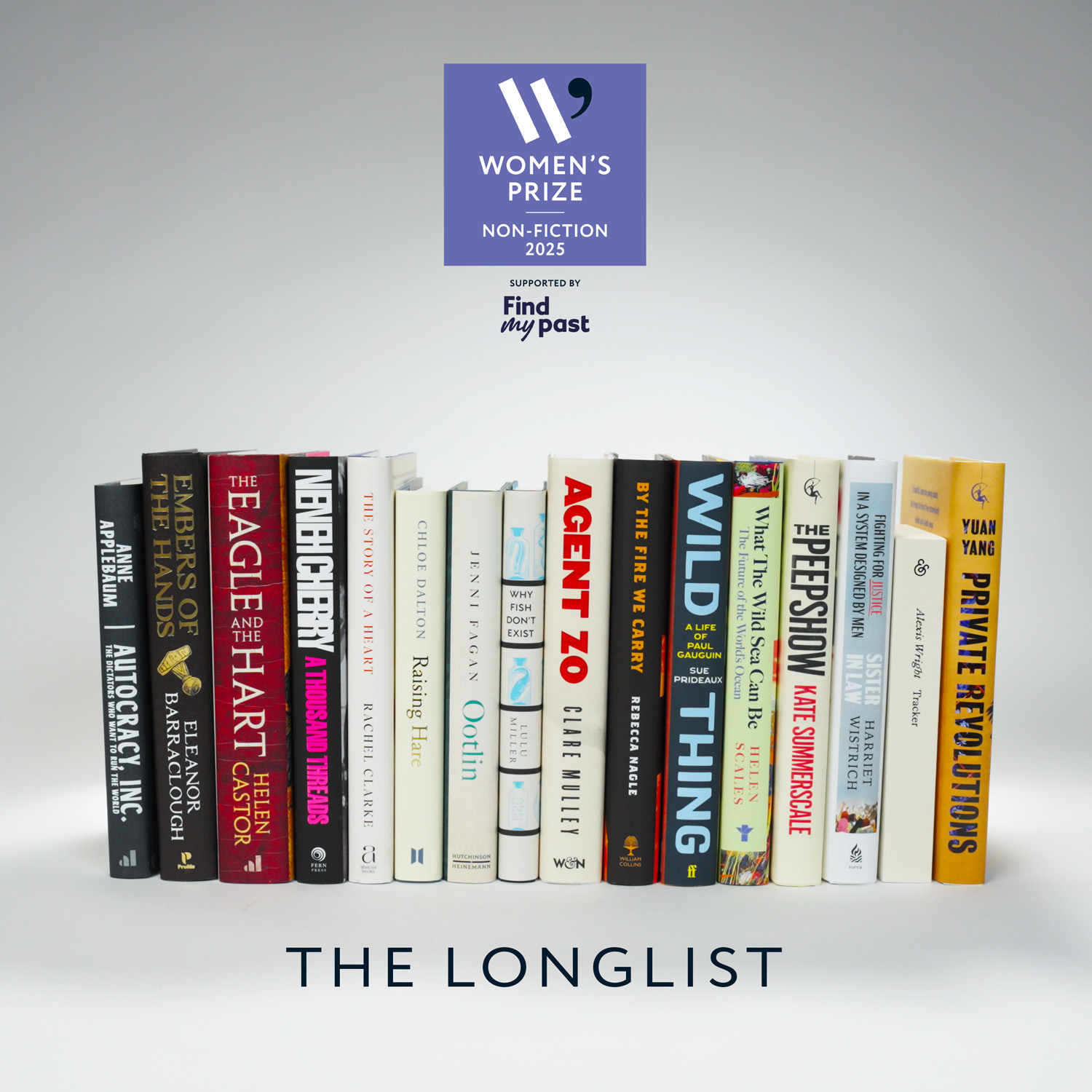 The Women’s Prize for Non-Fiction longlist