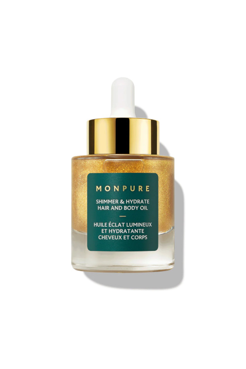 Hair oil in bottle
