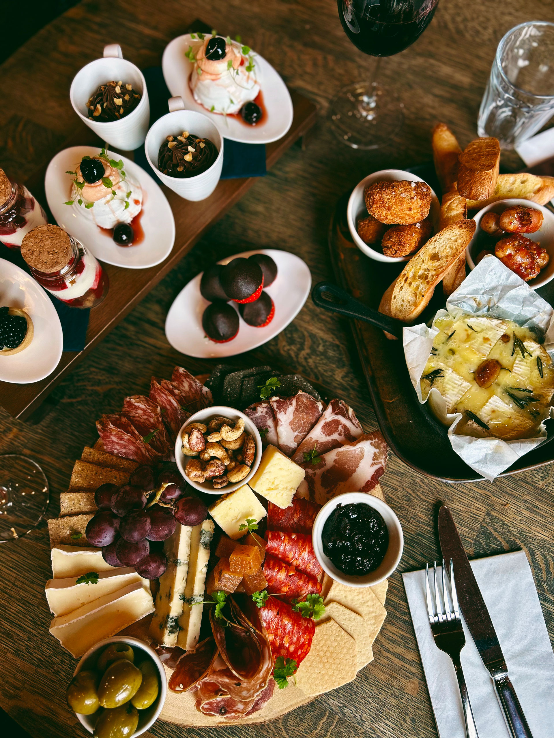 Sharing boards at Pivot Bar & Bistro