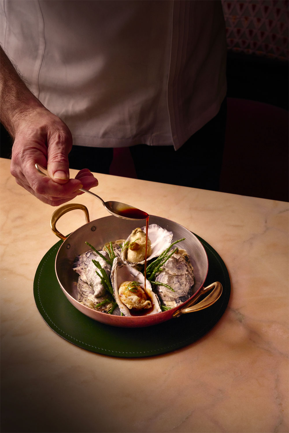 Oysters served at Rosi at the Beaumont