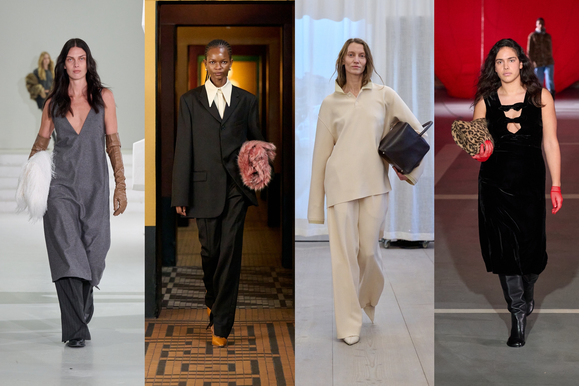 Models on runway