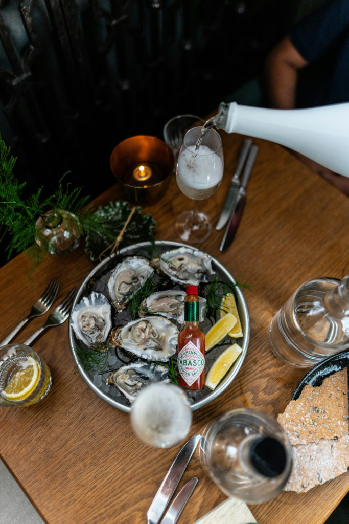 Oysters and champagne
