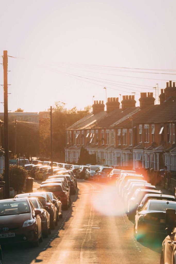 High street in England