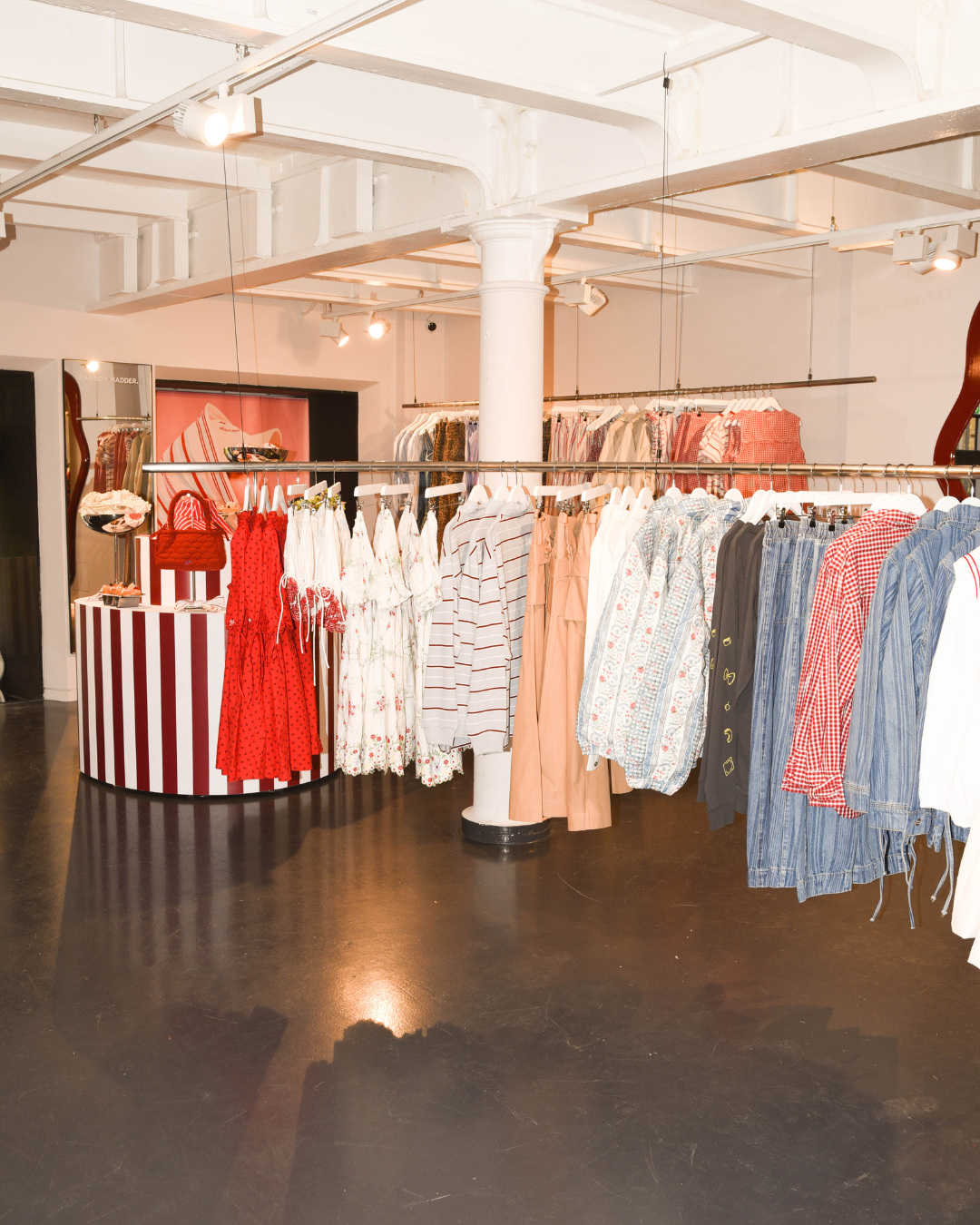 Clothing on rails