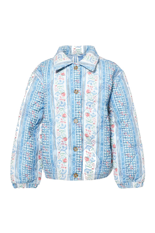 Blue jacket | spring capsule wardrobe