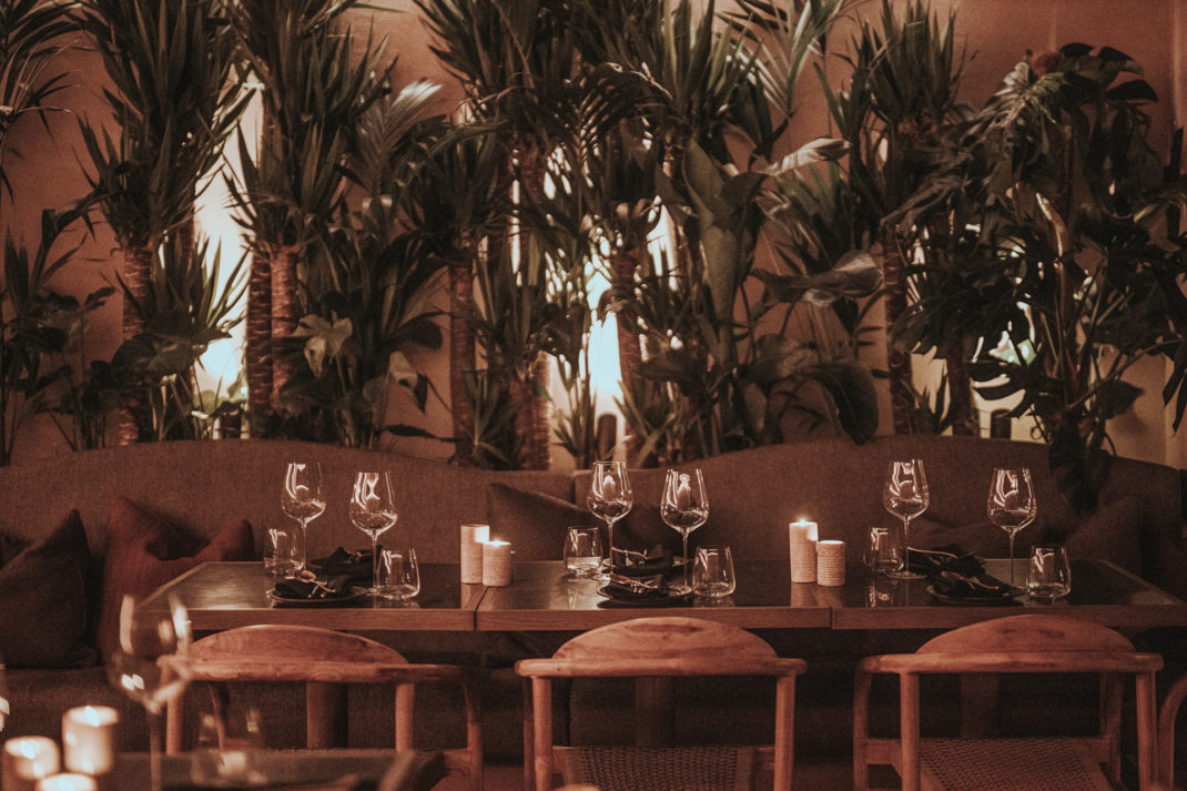 Table at Horá restaurant in London