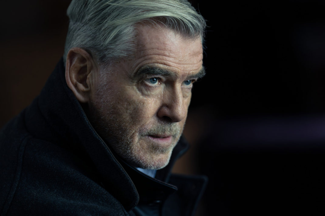 Pierce Brosnan as Conrad Harrigan in Mobland, episode 4, season 1, Streaming on Paramount+ 2025