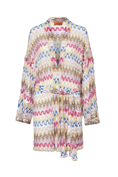 Multi-coloured beach wrap
