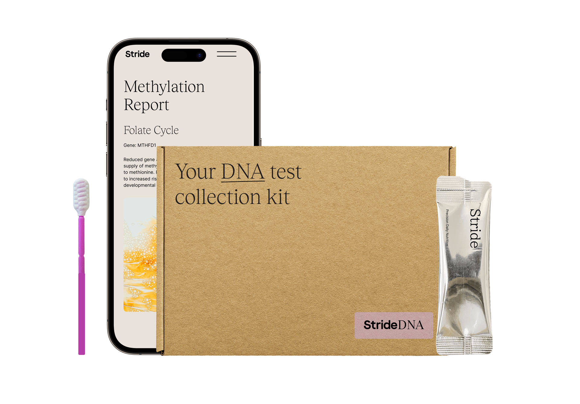 DNA test kit for at-home testing by Stride
