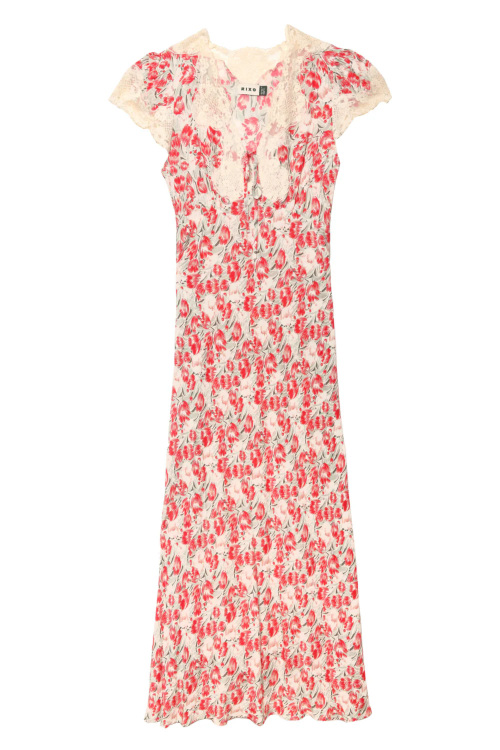 Red floral dress