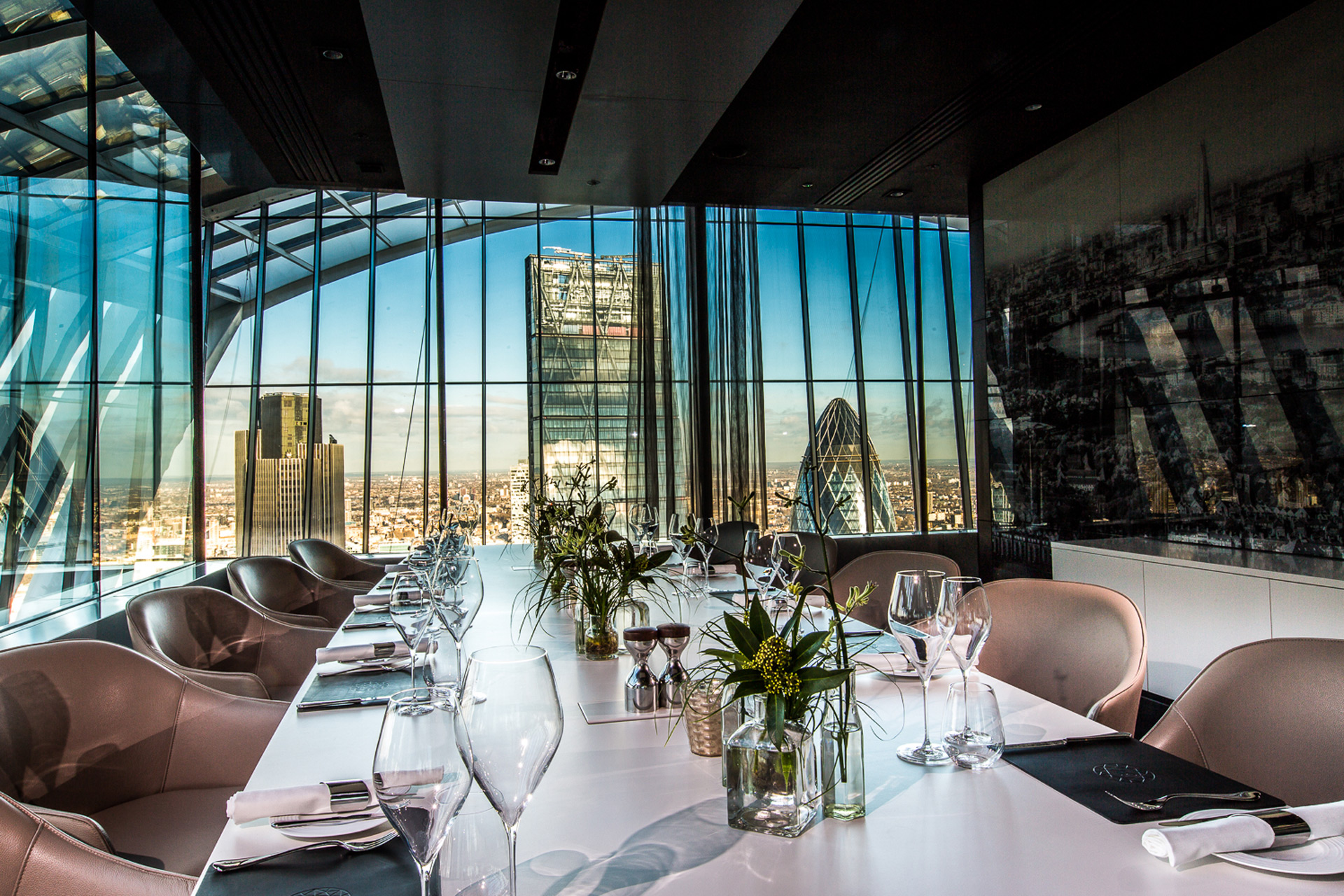 Private dining room at Sky Garden