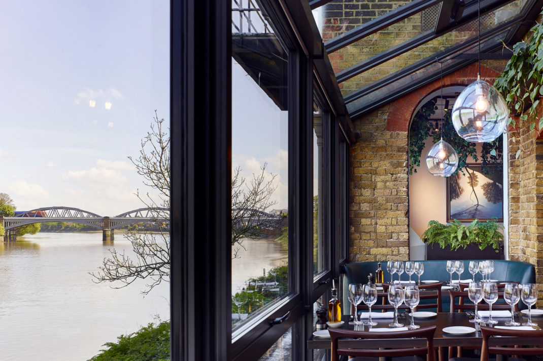 Interior of Rick Stein Barnes restaurant