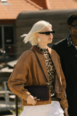 Woman with square bob