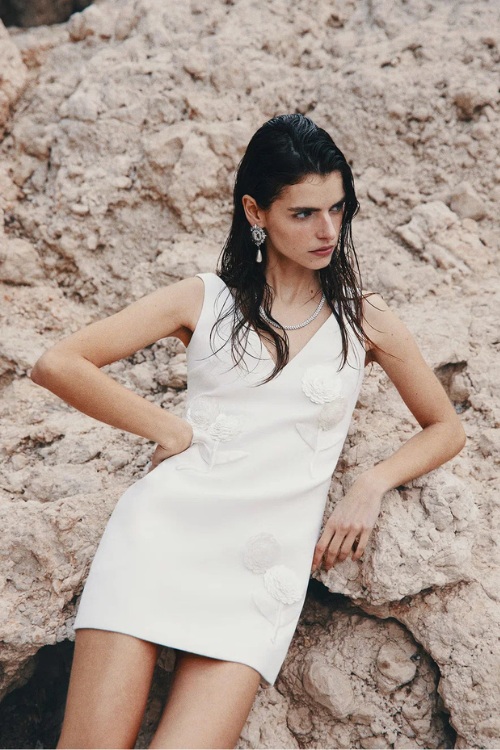 Self-Portrait bridal mini dress