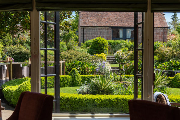 Garden at The Montagu Arms hotel