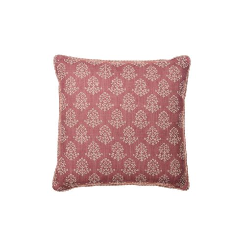 Rose pnk cushion with white embroidery