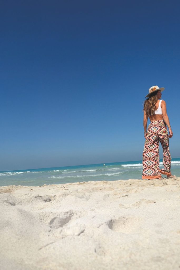 Fee Drummond standing by the sea