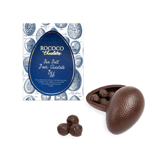Rococo Arriba Nacional 62% Dark Sea Salt Chocolate Easter Egg