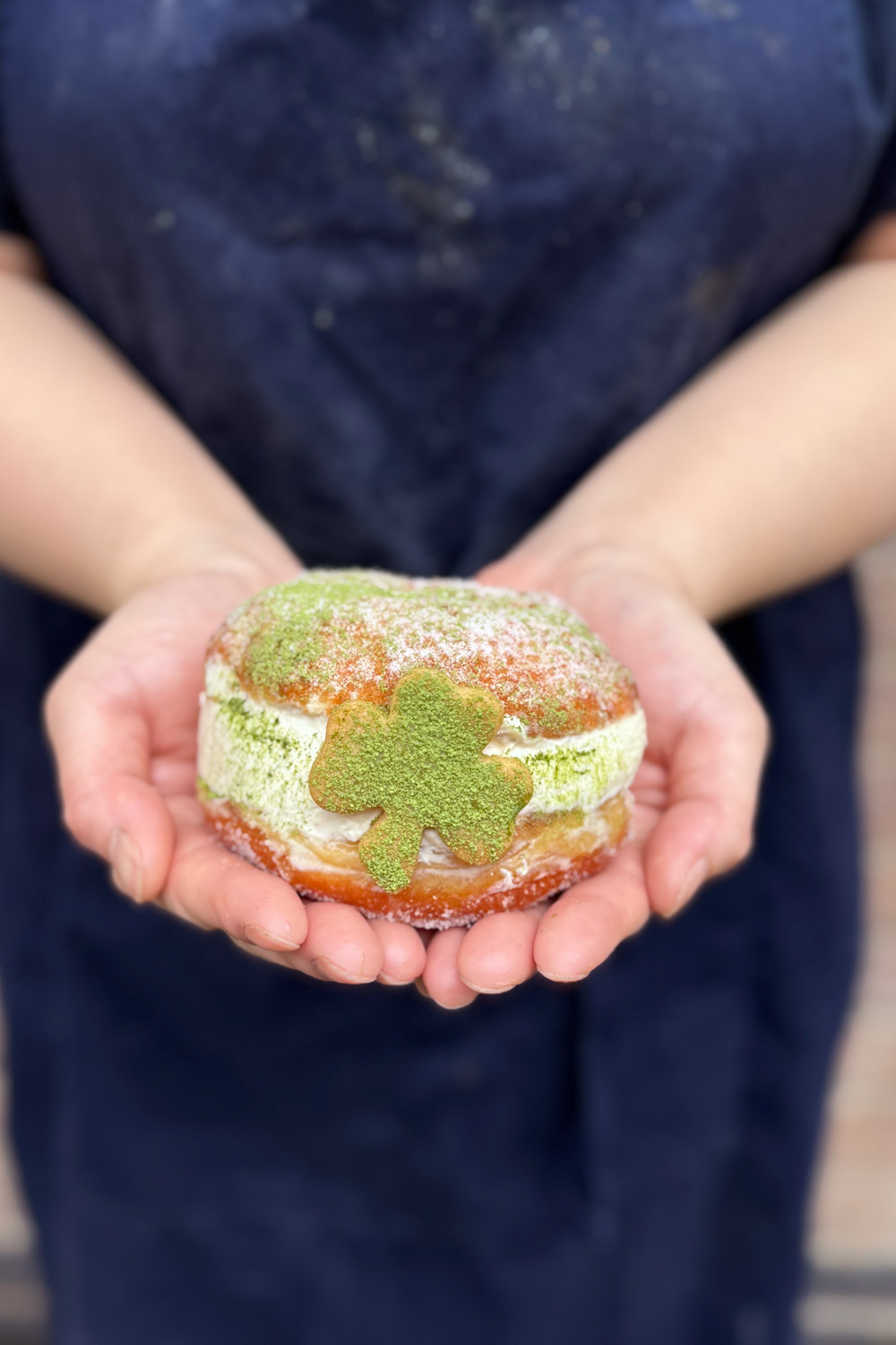 St Patrick's Day beignet at Fortitude Bakery