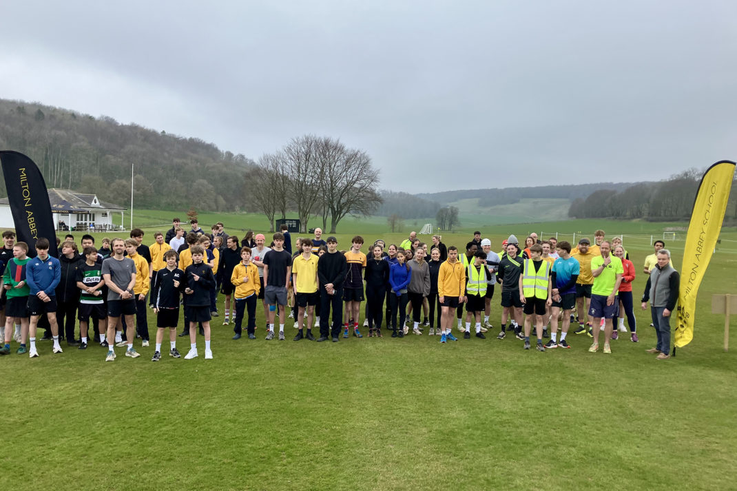 Milton Abbey Fundraising Day Group of Students